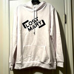 🔥NWOT Unisex White Black Logo Sweatshirt Hoodie Size XXL